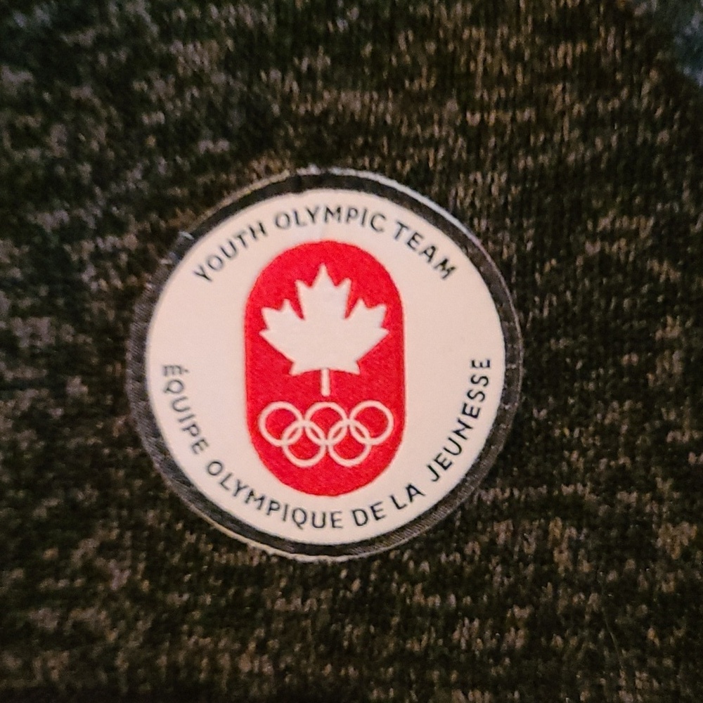 HUDSON BAY TEAM CANADA Gray Zip-Up Jacket Mens Size Med Youth OLYMPIC TEAM - Picture 8 of 10